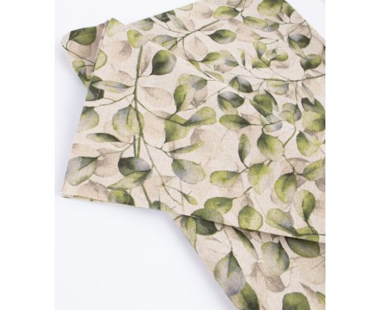 Tablecloth HOLLY 43x116cm, poplar leaves