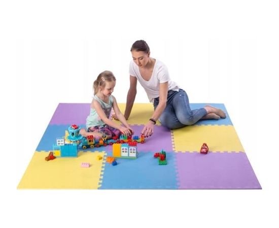 Puzzle mat multipack One Fitness MP10 yellow-blue-purple