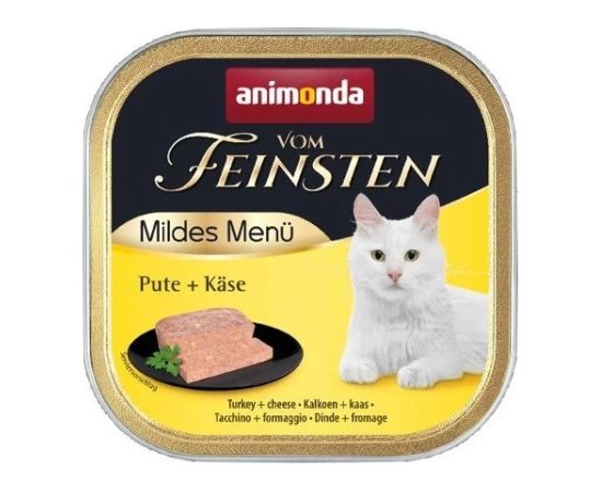 ANIMONDA vom Feinsten Mildes Menu Turkey with cheese - wet cat food - 100g