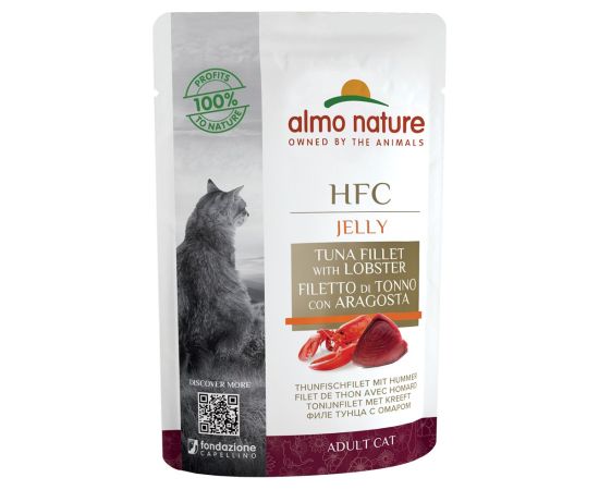 ALMO NATURE HFC Jelly tuna fillet with lobster - 55g
