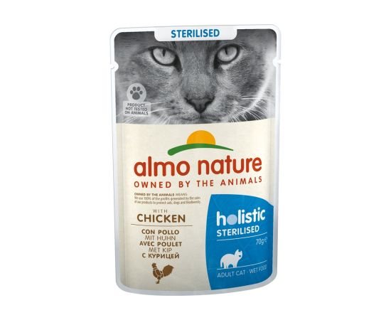 ALMO NATURE Holistic Sterilised with Chicken - wet cat food - 70g