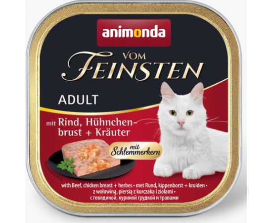 Animonda Vom Feinsten Classic Cat with Beef, Chicken Breast, Herbs 100g