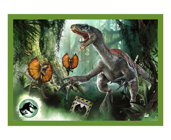 TREFL JURASSIC WORD Комплект пазлов Парк юрского периода 4 в 1: 35 48 54 70 эл.