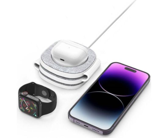 Tech-Protect wireless charger A32 3in1 Magnetic MagSafe QI15W, grey