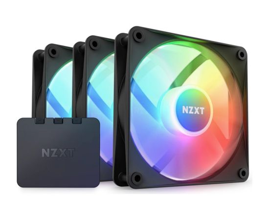 NZXT F120 RGB Core Triple Pack 120x120x26, case fan (black, pack of 3, incl. RGB controller)