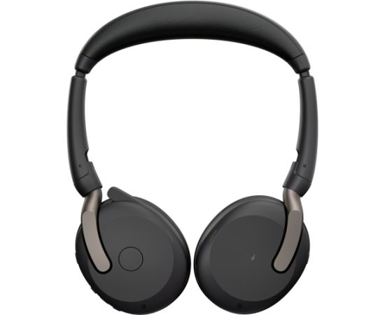 Jabra Evolve2 65 Flex Duo WLC, with charging pad, headset (black, stereo, UC, USB-A, Link380a)
