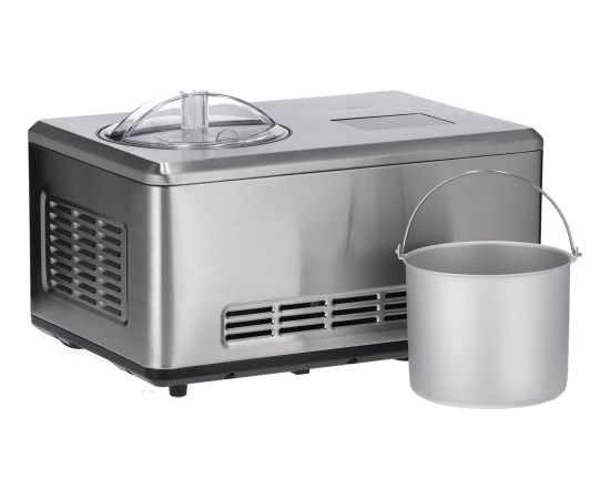 Severin 2-in-1 ice cream maker EZ 7406, with yoghurt function (stainless steel (brushed), 180 watts)