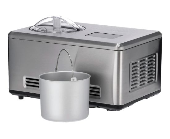 Severin 2-in-1 ice cream maker EZ 7406, with yoghurt function (stainless steel (brushed), 180 watts)