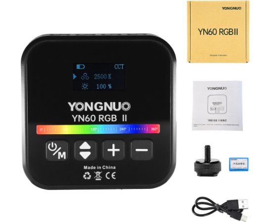 Yongnuo видеосвет YN60 RGB II, черный