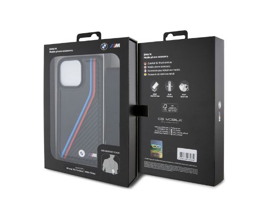 BMW BMHCP15X23PSVTK Aizmugurējais Apvalks priekš Apple iPhone 15 Pro Max