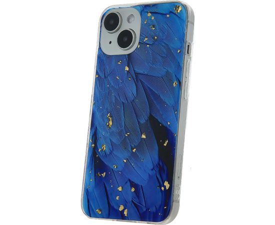 Fusion Gold Glam Blue silikona aizsargapvalks Samsung A256 Galaxy A25 5G