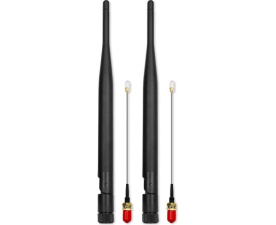 Qoltec 57046 Wi-Fi antenna 2.4/2.5 GHz | 5.1/5.8 GHz | 5dBi | omnidirectional | Indoor