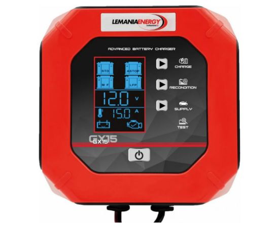 Automašīnas akumulatora lādētājs Lemania GX15; 12 V/24 V