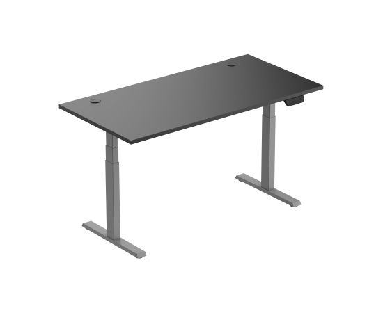 Adjustable Height Table Up Up Thor Gray, Table top L Black