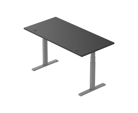 Adjustable Height Table Up Up Thor Gray, Table top L Black