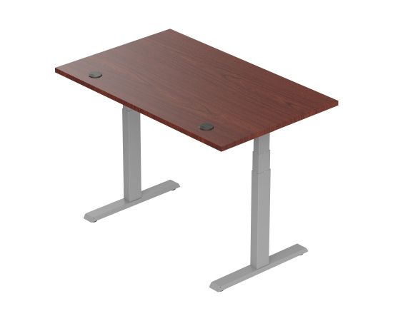 Adjustable Height Table Up Up Thor Gray, Table top M Dark Walnut