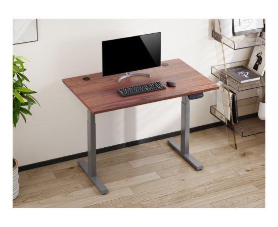 Adjustable Height Table Up Up Thor Gray, Table top M Dark Walnut