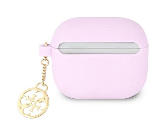 GUA3LSC4EU Guess 4G Charm Силиконовый чехол для наушников Apple Airpods 3 фиолетовый