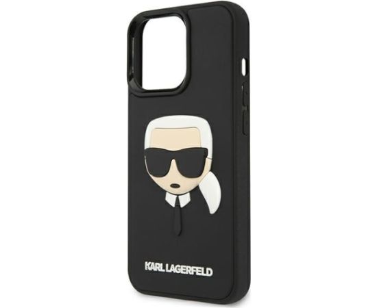 Karl Lagerfeld KLHCP13XKH3DBK iPhone 13 Pro Max 6,7" czarny|black hardcase 3D Rubber Karl`s Head