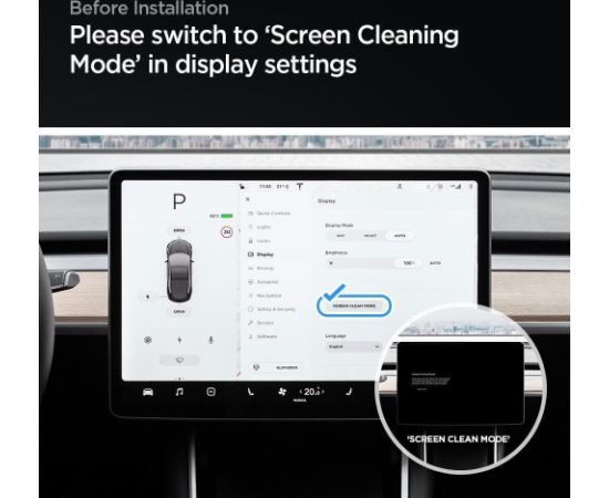 TEMPERED GLASS Spigen GLAS.TR &quot;EZ FIT&quot; TESLA MODEL Y | 3