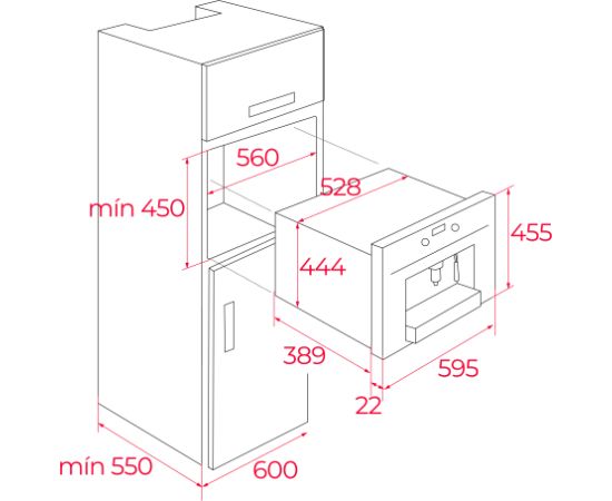 Teka CLC85G1GM Kafijas automāts, iebūvējams