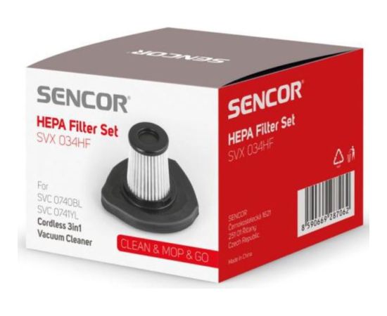 Hepa filter for vacuum cleaner SVC074x Sencor Citi piederumi