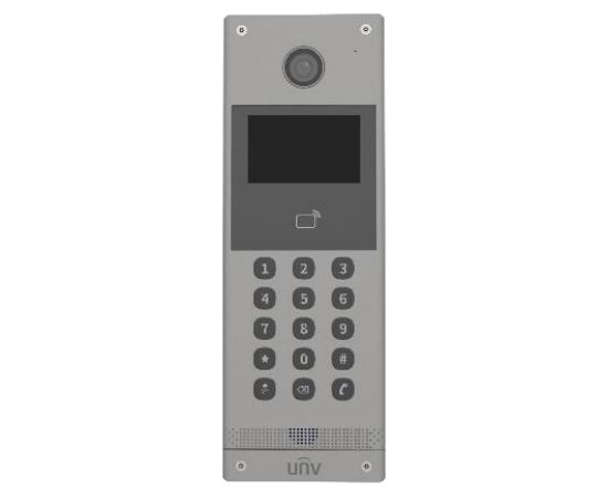 Uniview OEU-301S-HMKA ~ UNV Уличная IP вызывная панель видеодомофона с PoE и RFID считывателем на 10000 карт врезная Linux