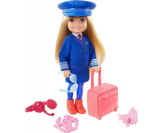 Lalka Barbie Mattel Chelsea Kariera - Pilotka (GTN90)