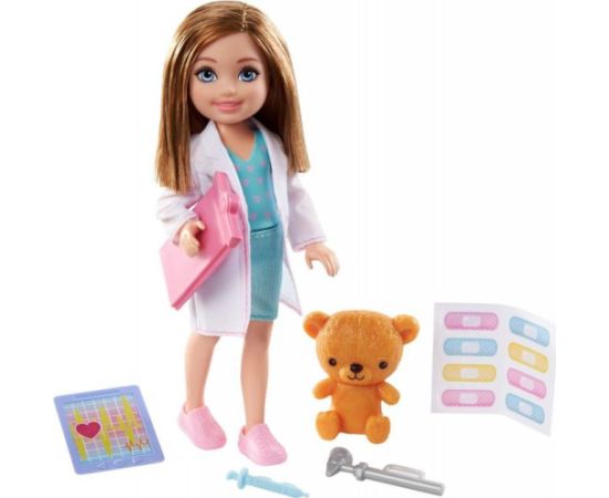 Mattel Lalka Barbie Barbie Chelsea Can Be - Doktor (GTN88)