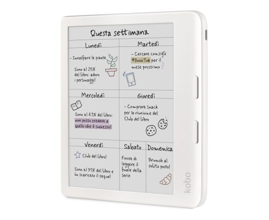 Rakuten Kobo Libra Colour e-book reader Touchscreen 32 GB Wi-Fi White