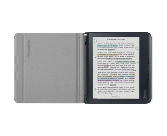 Etui Kobo Libra Colour Notebook SleepCover Case Black