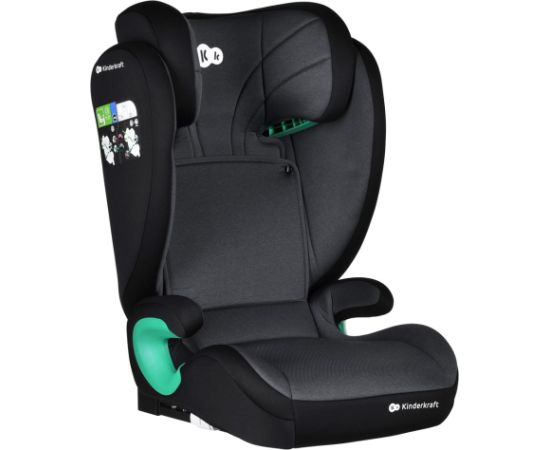 Auto sēdeklītis Kinderkraft Jr Fix2 iSize 15-36 kg Graphite Black ISO-FIX