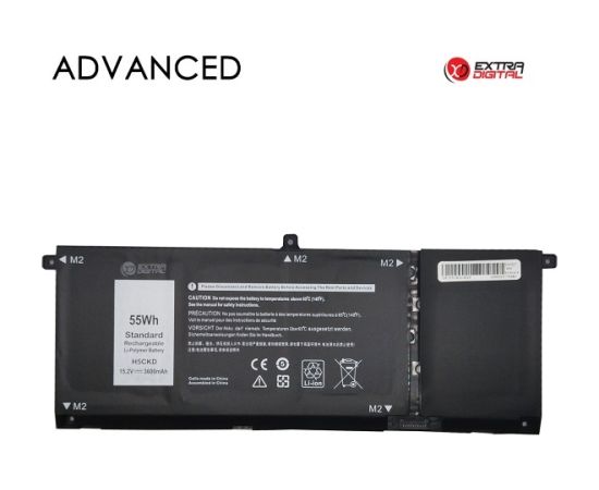 Extradigital Notebook Battery DELL H5CKD, 3600mAh, Extra Digital Advanced