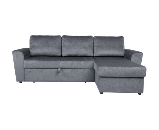 Corner sofa bed INGMAR bluish grey