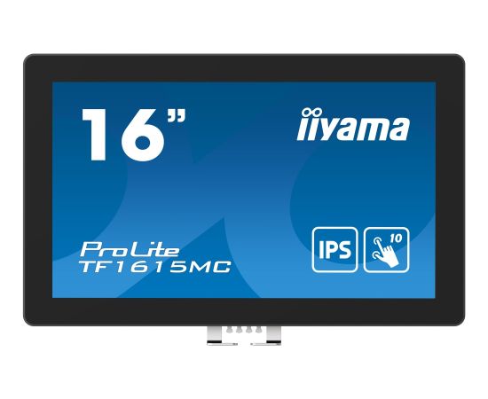 iiyama ProLite TF1615MC-B1, LED monitor - 16 - black, FullHD, IPS, touchscreen)