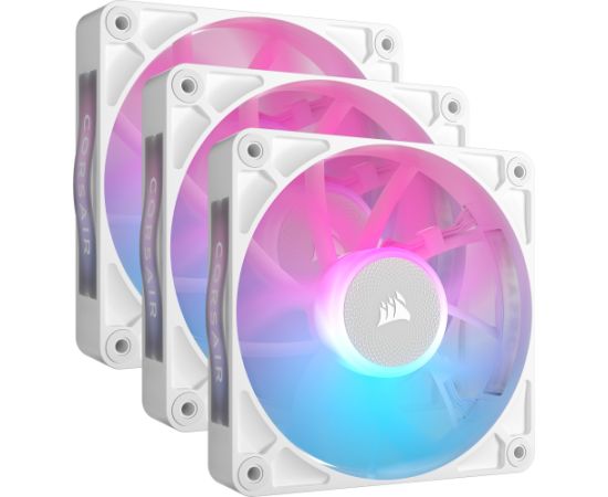Corsair iCUE LINK RX120 RGB Triple, case fan (white, pack of 3, incl. hub)