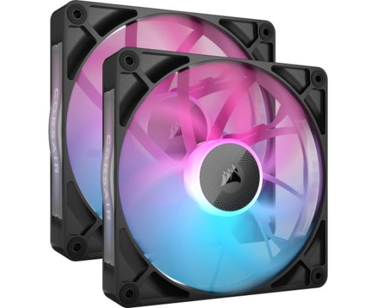 Corsair iCUE LINK RX140 RGB Dual, case fan (black, pack of 2)