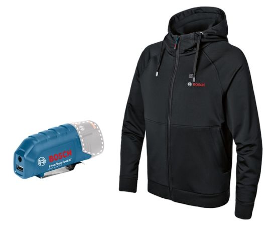 Bosch Heat+Jacket GHH 12+18V Solo size 3XL, work clothing (black, without battery and charger)