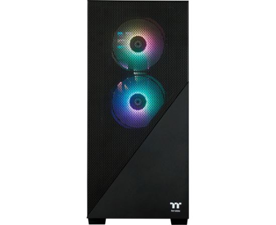 Thermaltake Hyperion V2 Black, gaming PC (black/transparent, Windows 11 Home 64-bit)