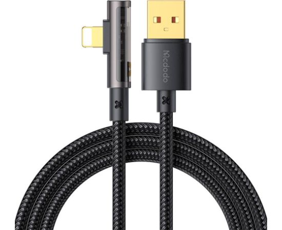 USB to lightning prism 90 degree cable Mcdodo CA-3511, 1.8m (black)