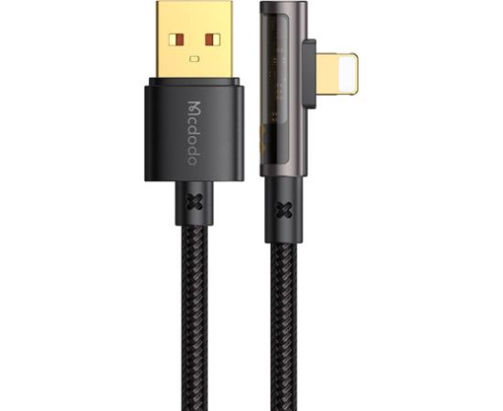 USB to lightning prism 90 degree cable Mcdodo CA-3511, 1.8m (black)