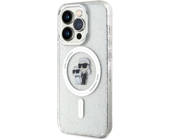 Karl Lagerfeld Karl&Choupette Glitter MagSafe KLHMP15LHGKCNOT Apple iPhone 15 Pro 6.1" чехол для мобильного телефона