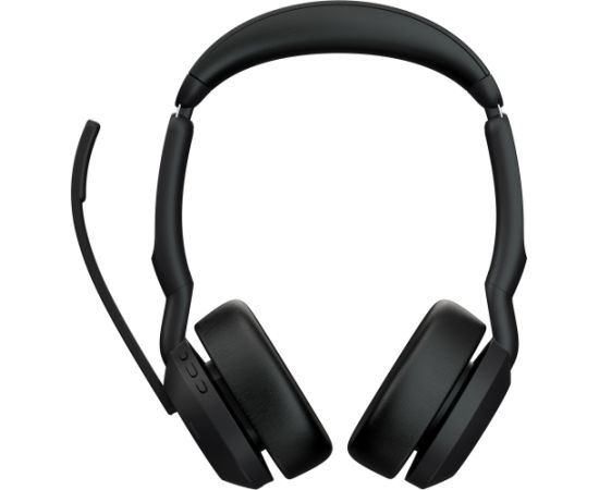 Jabra Evolve2 55, with charging station, headset (black, stereo, UC, USB-A, Link380a)