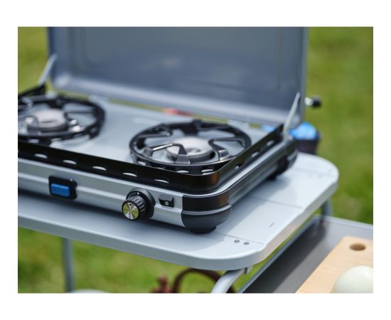 Campingaz Camping Kitchen 2 Maxi CV, gas cooker (grey, 2 hobs 2x 1.8 kW, for CV470 Plus)