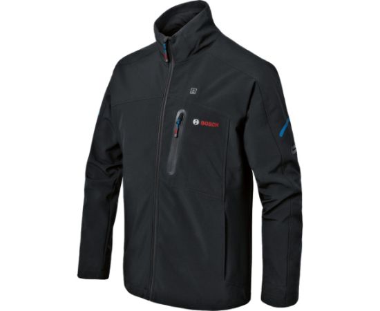 Bosch Heat+Jacket GHJ 12+18V kit size S, work clothing (black, incl. charging adapter GAA 12V-21, 1x 12-volt battery)
