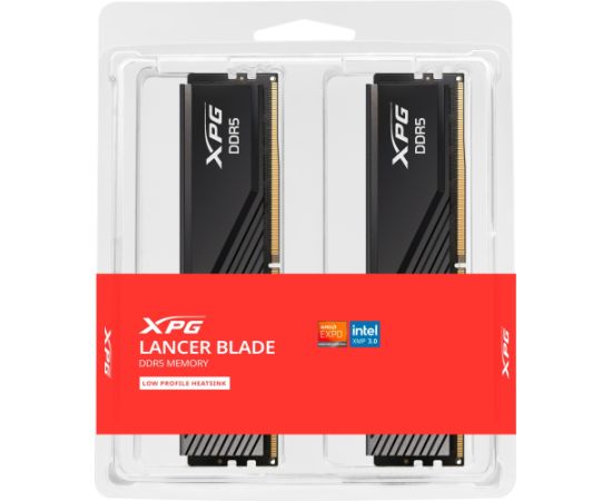 ADATA DDR5 - 64GB - 6000 - CL - 30 (2x 32 GB) dual kit, RAM (black, AX5U6000C3032G-DTLABBK, Lancer Blade, INTEL XMP, AMD EXPO)
