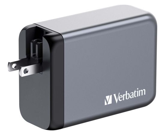 Verbatim GaN charger 240W, 1x USB-A, 3x USB-C (grey, PD 3.0, QC 3.0)