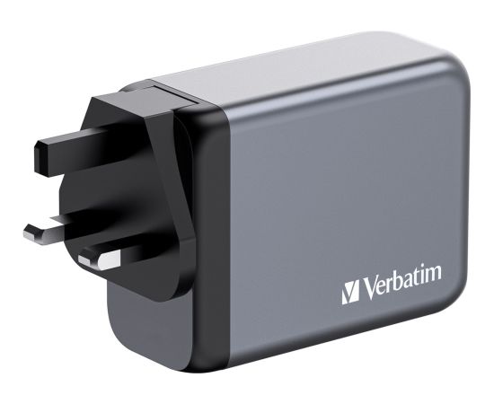 Verbatim GaN charger 200W, 1x USB-A, 3x USB-C (grey, PD 3.0, QC 3.0)