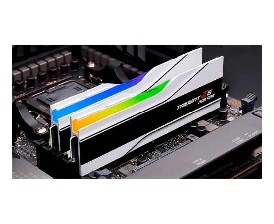 G.Skill DDR5 - 48GB - 6400 - CL - 32 (2x 24 GB) dual kit, RAM (white, F5-6400J3239F24GX2-TZ5NRW, Trident Z5 NEO RGB, AMD EXPO)