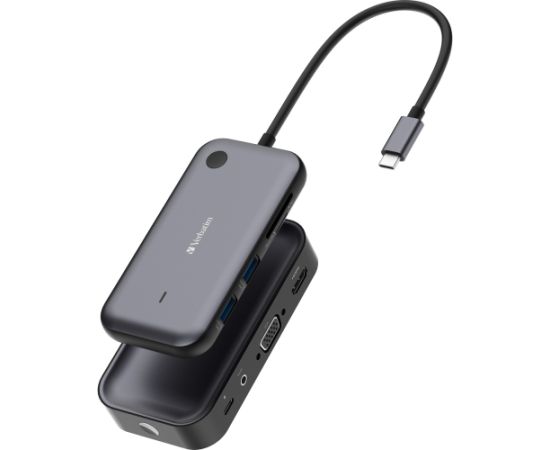 Verbatim Share My Screen 1080p USB wireless adapter WDA-01, docking station (black, HDMI, VGA, USB-C, SD, microSD)